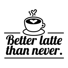 Better latte than never-Férfi hosszú ujjú póló