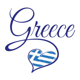 I love greece-Férfi hosszú ujjú póló