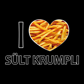 I love Sült krumpli-Férfi hosszú ujjú póló