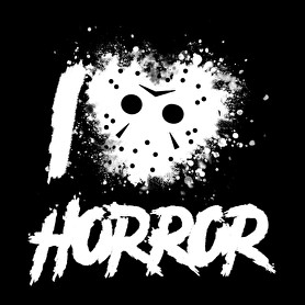 I love horror-Férfi hosszú ujjú póló