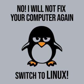 Válts linuxra-Férfi hosszú ujjú póló