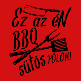 BBQ SÜTŐS POLOM - fekete-Férfi hosszú ujjú póló