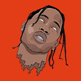 Travis Scott önkívület-Férfi hosszú ujjú póló