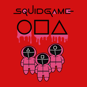 Squid Game pink-black-Férfi hosszú ujjú póló