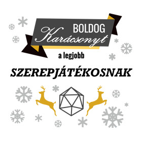 Boldog karácsonyt! (Szerepjátékosnak)-Férfi hosszú ujjú póló