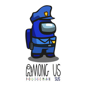 Among us Policeman sus - rendőr-Sportzsák, Tornazsák