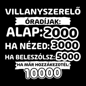 Villanyszerelő óradíjak-Férfi atléta