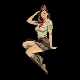 Pinup Salute-Férfi atléta