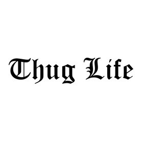 Thug Life-Férfi atléta