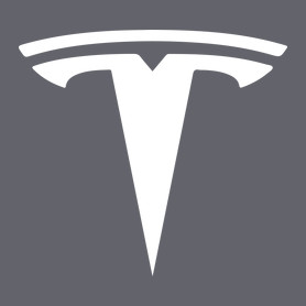 TESLA logo fehér-Férfi atléta