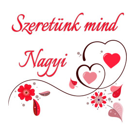 Szeretünk mind Nagyi-Gyerek pulóver