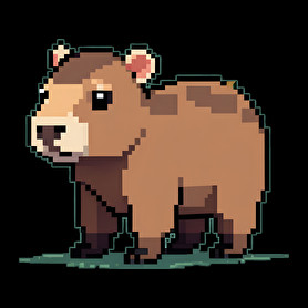 pixel capybara-Gyerek pulóver