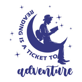 Reading is a ticket to adventure-Gyerek pulóver