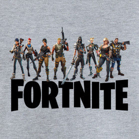 Fortnite #5 /Black/-Női póló