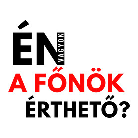 ÉN VAGYOK A FŐNÖK ÉRTHETŐ-Női póló