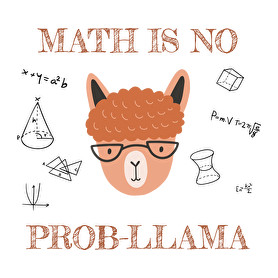 Math is no prob-llama-Női póló