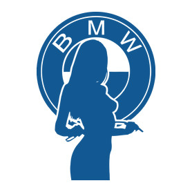 BMW LOGO GIRL-Női póló