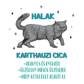 Halak - Karthauzi cica-Női póló