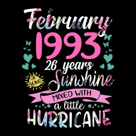 Születésnap 1993 Február - Napfény egy kis hurrikánnal!-Női póló