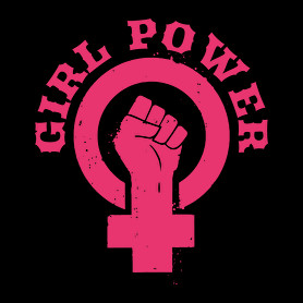 Girl power symbol-Női póló