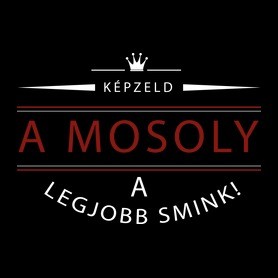 A mosoly a legjobb smink.-Női póló