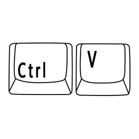 CTRL V-Női póló