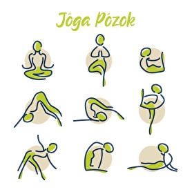 Jóga pózok-Női póló