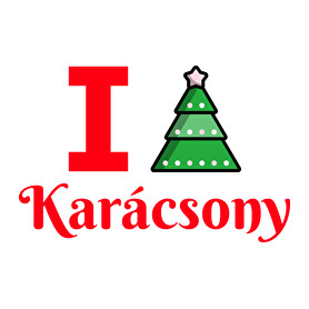 I love Karácsony -Női póló