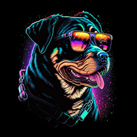 Retro Rottweiler-Női póló