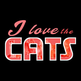 i love the cats-Női póló