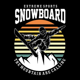 Snowboard extreme sport-Női póló