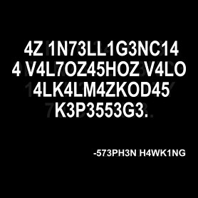 Intelligencia - Stephen Hawking-Női póló