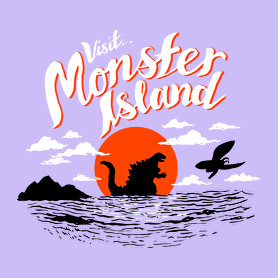 Visit Monster Island-Női póló