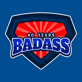 40 YEARS BADASS-Női póló