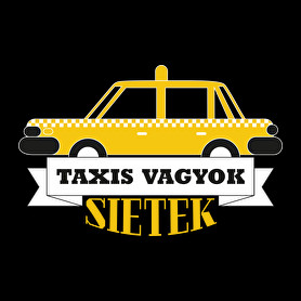 Taxis vagyok, sietek-Férfi kapucnis pulóver