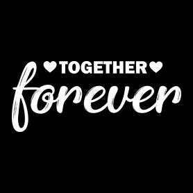 Forever together - páros 2-Férfi kapucnis pulóver