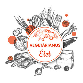 Vegetáriánus élet-Férfi kapucnis pulóver