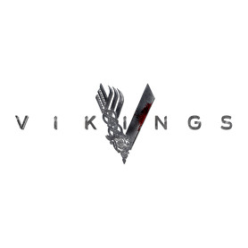 Vikings logo-Férfi kapucnis pulóver