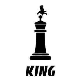 CHESS KING-Férfi kapucnis pulóver