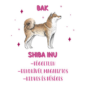 Bak - Shiba inu-Férfi kapucnis pulóver