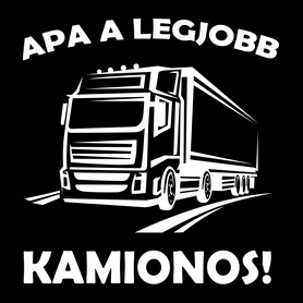 Apa a legjobb kamionos -Férfi kapucnis pulóver