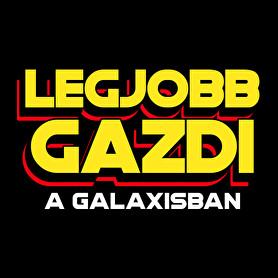 LEGJOBB GAZDI A GALAXISBAN-Férfi kapucnis pulóver