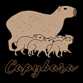 Capybara -Férfi kapucnis pulóver