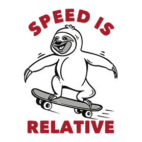 Speed is relative-Férfi kapucnis pulóver