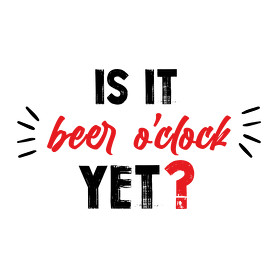 Is it beer o'clock yet?-Férfi kapucnis pulóver