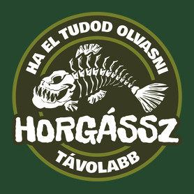 Horgássz Távolabb-Férfi kapucnis pulóver