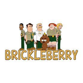 Brickleberry-Férfi kapucnis pulóver