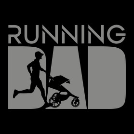 Running dad-Férfi kapucnis pulóver