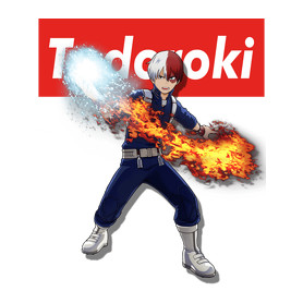 my hero academy todoroki-Férfi kapucnis pulóver