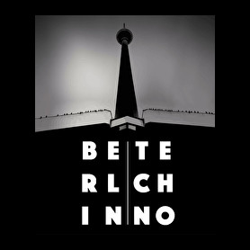 Berlin techno-Férfi kapucnis pulóver